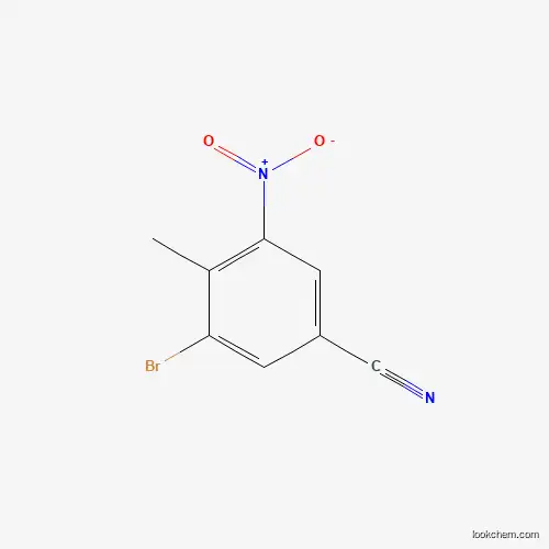 Benzonitrile, 3-bromo-4-methyl-5-nitro-