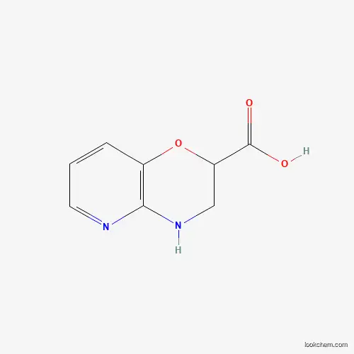 Molecular Structure of 1086375-44-1 (3,4-Dihydro-2H-pyrido[3,2-b][1,4]oxazine-2-carboxylic acid)