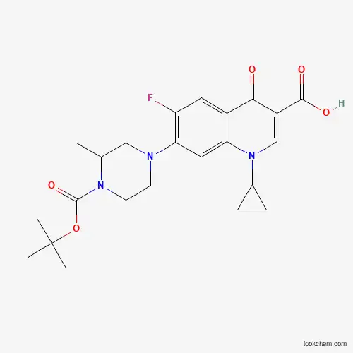 Molecular Structure of 1089339-61-6 (N-Boc-desmethoxy Gatifloxacin)