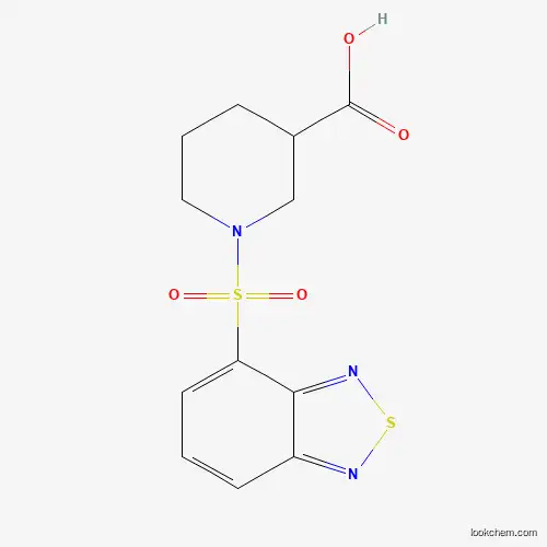 Molecular Structure of 1119451-24-9 (1-(2,1,3-Benzothiadiazol-4-ylsulfonyl)piperidine-3-carboxylic acid)