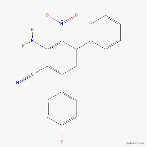 Molecular Structure of 1119523-01-1 (2-Amino-3-nitro-4-phenyl-6-(4-fluorophenyl)benzonitrile)