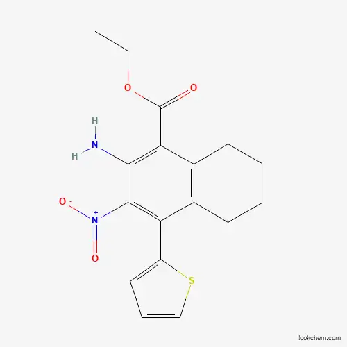 ethyl 2-amino-3-nitro-4-(thiophen-2-yl)-5,6,7,8-tetrahydronaphthalene-1-carboxylate