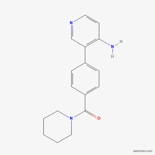 Molecular Structure of 1125414-05-2 ((4-(4-Aminopyridin-3-yl)phenyl)(piperidin-1-yl)methanone)