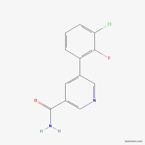 Molecular Structure of 1125445-55-7 (5-(3-Chloro-2-fluorophenyl)nicotinamide)