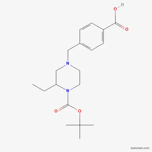 1-(4-carboxyphenylmethyl)-3-ethyl-4-Boc piperazine