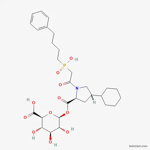 Molecular Structure of 113411-09-9 (Fosinoprilat acyl-beta-D-glucuronide)