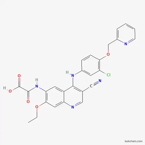 2-[[4-[[3-Chloro-4-(2-pyridinylmethoxy)phenyl]amino]-3-cyano-7-ethoxy-6-quinolinyl]amino]-2-oxoacetic acid