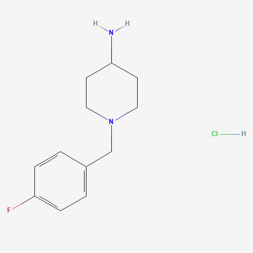 Molecular Structure of 1158760-04-3 (1-(4-Fluorobenzyl)piperidin-4-amine hydrochloride)