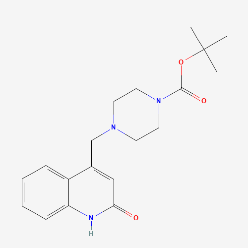 tert-butyl 4-[(2-oxo-1H-quinolin-4-yl)methyl]piperazine-1-carboxylate