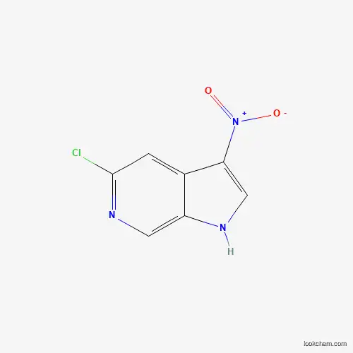 Molecular Structure of 1167056-19-0 (5-Chloro-3-nitro-1H-pyrrolo[2,3-c]pyridine)