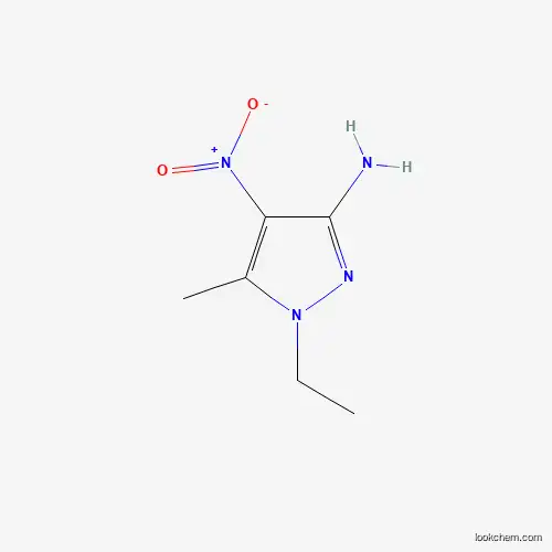 Molecular Structure of 1170024-12-0 (1-ethyl-5-methyl-4-nitro-1H-pyrazol-3-amine)