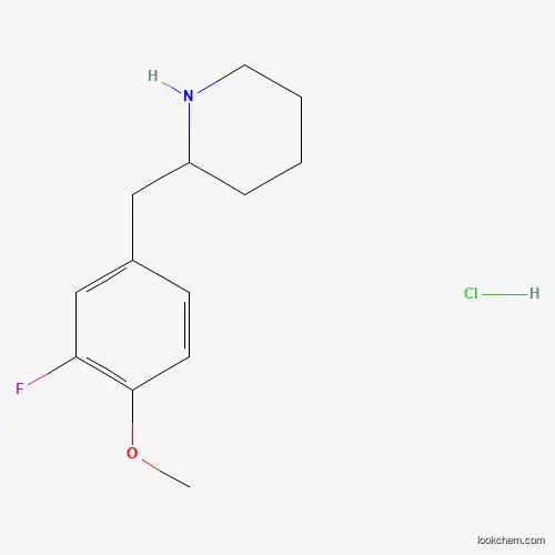 2-(3-FLUORO-4-METHOXY-BENZYL)-PIPERIDINE HYDROCHLORIDE