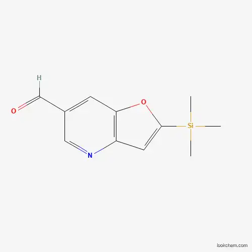 Molecular Structure of 1171920-34-5 (2-(Trimethylsilyl)furo[3,2-b]pyridine-6-carbaldehyde)