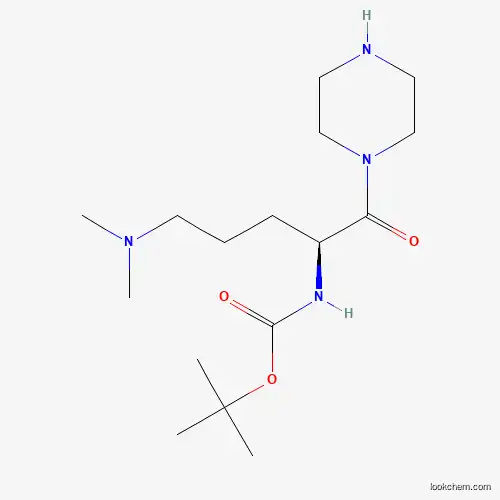 tert-부틸 (S)-4-(디메틸아민)-1-(피페라진-1-카르보닐)부틸카르바메이트, 97%