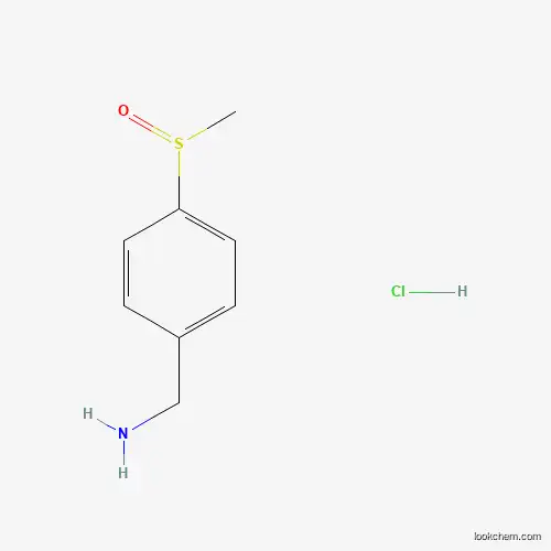 Molecular Structure of 1189719-93-4 ((4-(Methylsulfinyl)phenyl)methanamine hydrochloride)