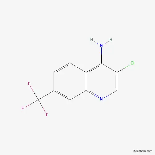 Molecular Structure of 1203579-71-8 (3-Chloro-7-(trifluoromethyl)quinolin-4-amine)