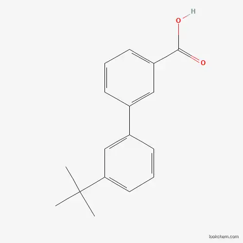Molecular Structure of 1215206-04-4 (3'-(tert-Butyl)-[1,1'-biphenyl]-3-carboxylic acid)
