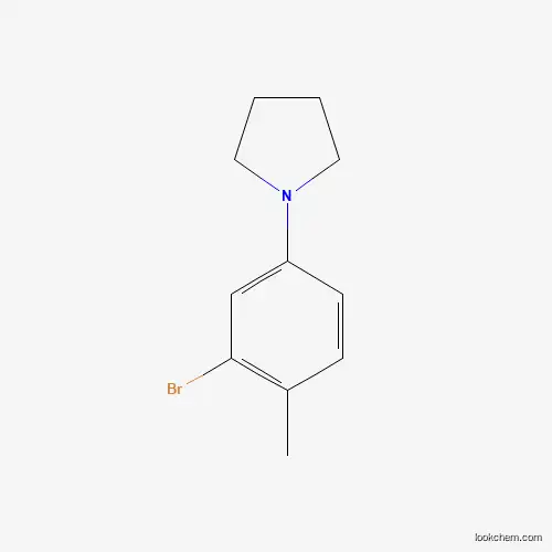 3-Bromo-4-methyl-1-pyrrolidinobenzene