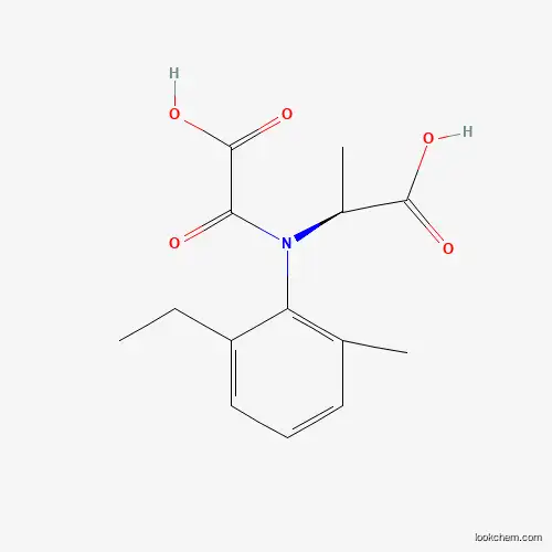 Molecular Structure of 1217465-10-5 (N-(2-Ethyl-6-methylphenyl)-N-oxalo-L-alanine)