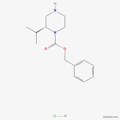 (R)-Benzyl 2-isopropylpiperazine-1-carboxylate hydrochloride