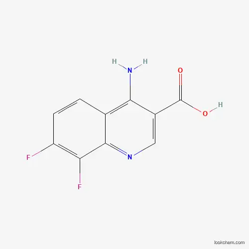 Molecular Structure of 1242260-11-2 (4-Amino-7,8-difluoroquinoline-3-carboxylic acid)