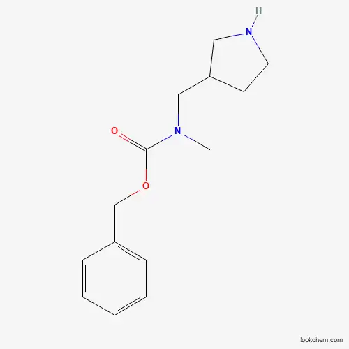 Molecular Structure of 1245649-33-5 (Benzyl methyl(pyrrolidin-3-ylmethyl)carbamate)