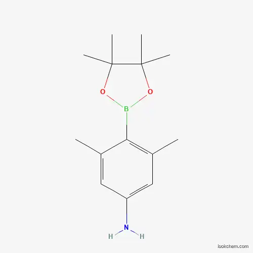 Molecular Structure of 1256360-31-2 (3,5-Dimethyl-4-(4,4,5,5-tetramethyl-1,3,2-dioxaborolan-2-YL)aniline)