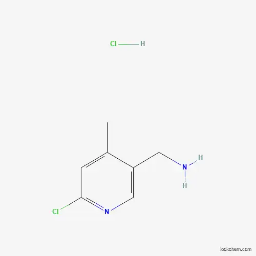 Molecular Structure of 1257535-38-8 ((6-Chloro-4-methylpyridin-3-YL)methanamine hydrochloride)