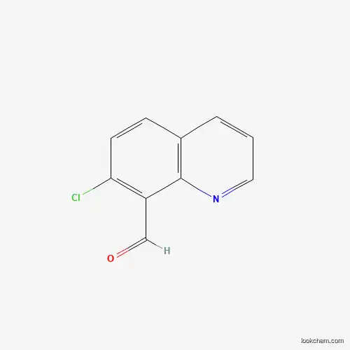 Molecular Structure of 1260759-71-4 (7-Chloroquinoline-8-carbaldehyde)