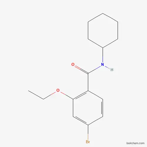 Molecular Structure of 1261895-34-4 (Cyclohexyl 4-bromo-2-ethoxybenzamide)