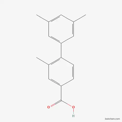 Molecular Structure of 1261971-14-5 (4-(3,5-Dimethylphenyl)-3-methylbenzoic acid)