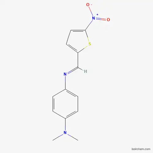 Molecular Structure of 126893-36-5 (1,4-Benzenediamine, N,N-dimethyl-N'-[(5-nitro-2-thienyl)methylene]-)