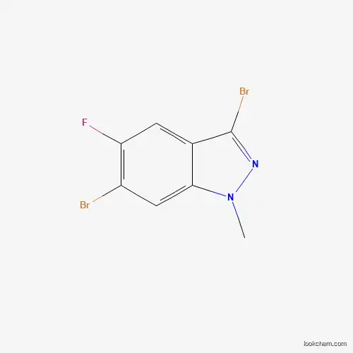Molecular Structure of 1286734-91-5 (3,6-Dibromo-5-fluoro-1-methyl-1H-indazole)