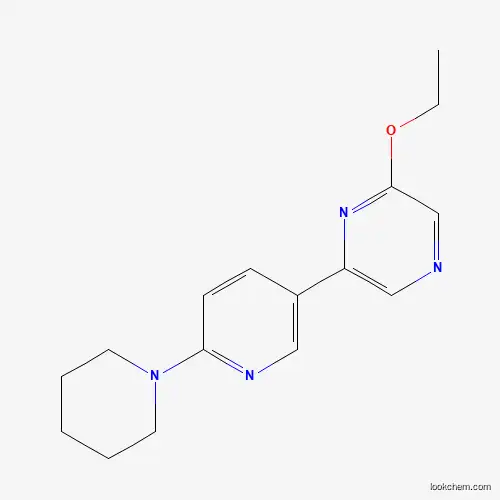 2-Ethoxy-6-(6-(piperidin-1-yl)pyridin-3-yl)pyrazine