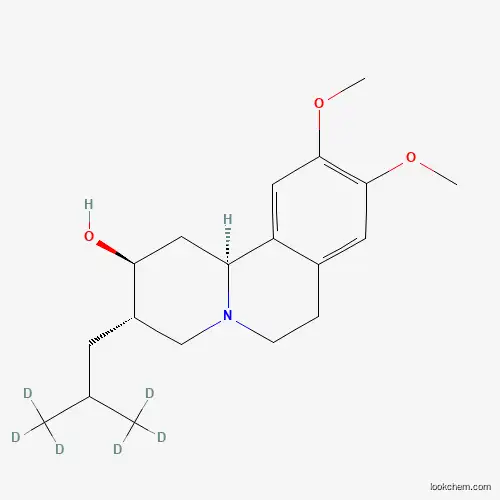 Molecular Structure of 1346604-77-0 ((2S,3S,11Bs)-9,10-dimethoxy-3-[3,3,3-trideuterio-2-(trideuteriomethyl)propyl]-2,3,4,6,7,11b-hexahydro-1H-benzo[a]quinolizin-2-ol)