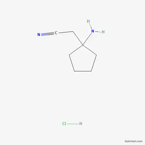 Molecular Structure of 1363405-41-7 (2-(1-Aminocyclopentyl)acetonitrile hydrochloride)