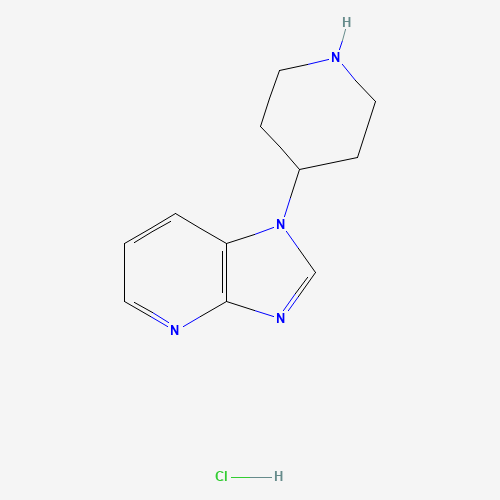 Molecular Structure of 1370587-23-7 (4-{1H-imidazo[4,5-b]pyridin-1-yl}piperidine hydrochloride)