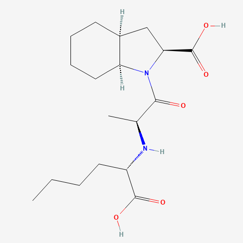 (2S,3aS,7aS)-1-[(2S)-2-[[(1S)-1-carboxypentyl]amino]propanoyl]-2,3,3a,4,5,6,7,7a-octahydroindole-2-carboxylic acid