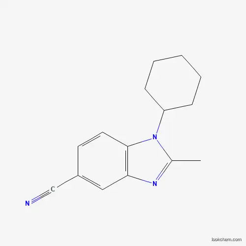 1-Cyclohexyl-2-methyl-1,3-benzodiazole-5-carbonitrile