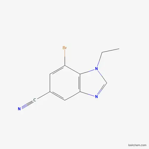 7-Bromo-1-ethylbenzodiazole-5-carbonitrile