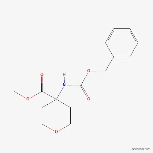 Molecular Structure of 1427475-27-1 (Methyl 4-(Cbz-amino)tetrahydropyran-4-carboxylate)