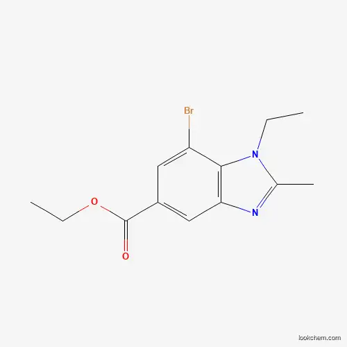 Best price/ Ethyl 7-bromo-1-ethyl-2-methyl-1,3-benzodiazole-5-carboxylate  CAS NO.1437794-82-5