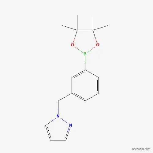 1-[3-(4,4,5,5-Tetramethyl-1,3,2-dioxaborolan-2-yl)benzyl]-1H-pyrazole, 2-{3-[(1H-Pyrazol-1-yl)methyl]phenyl}-4,4,5,5-tetramethyl-1,3,2-dioxaborolane