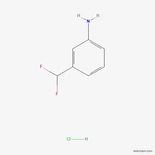 Molecular Structure of 161363-34-4 (3-(Difluoromethyl)aniline hydrochloride)