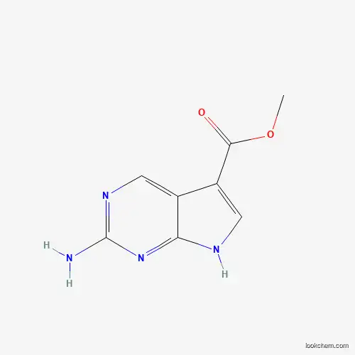 2-Amino-7h-pyrrolo[2,3-d]pyrimidin-5-carboxylic acid methyl ester