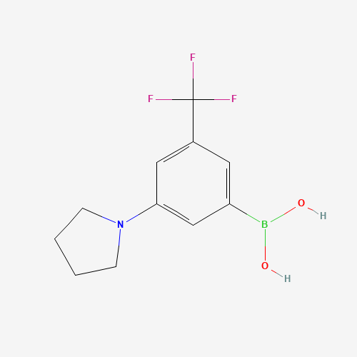 (3-(pyrrolidin-1-yl)-5-(trifluoromethyl)phenyl)boronic acid