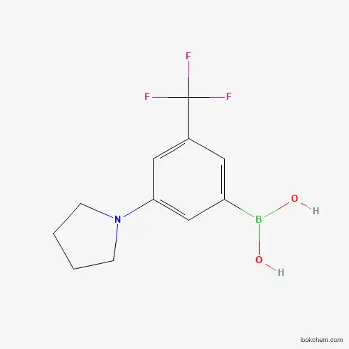 (3-(pyrrolidin-1-yl)-5-(trifluoromethyl)phenyl)boronic acid