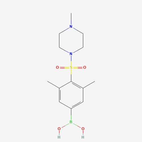 (3,5-dimethyl-4-((4-methylpiperazin-1-yl)sulfonyl)phenyl)boronic acid