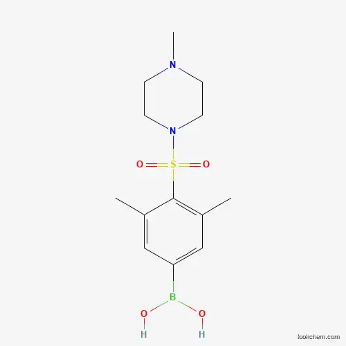 Molecular Structure of 1704068-75-6 ((3,5-Dimethyl-4-((4-methylpiperazin-1-yl)sulfonyl)phenyl)boronic acid)