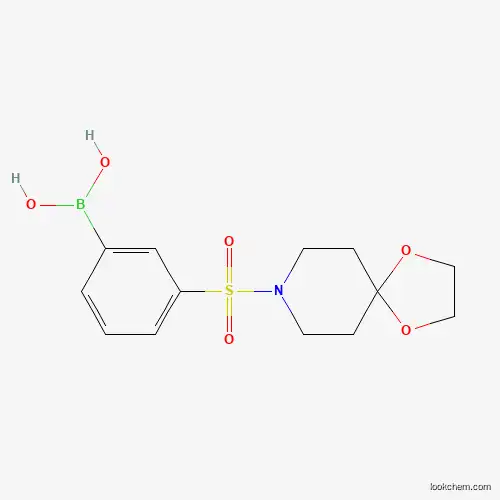 Molecular Structure of 1704073-79-9 ((3-(1,4-Dioxa-8-azaspiro[4.5]decan-8-ylsulfonyl)phenyl)boronic acid)
